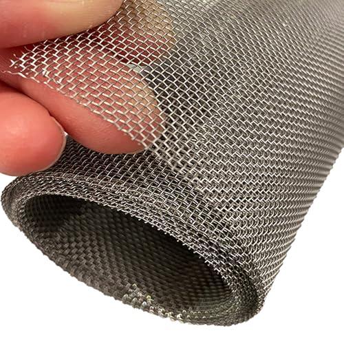 304 Stainless Steel Wire Mesh Screen, 15.7 X 59 Inches, 1mm Hole 20 Mesh | No Rust and Sturdy, Easy to Cut, Heat-Resisting Metal Mesh for Vent, Window Screen Mesh, Cage, Filter Mesh, DIY Projects, etc