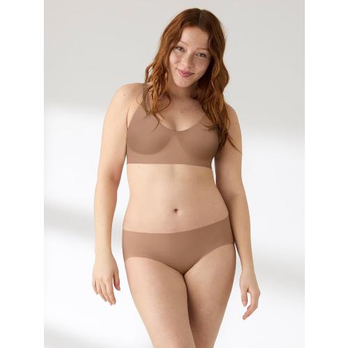 True & Co Women's Soft Form V Neck Adjustable Strap Bra (M)