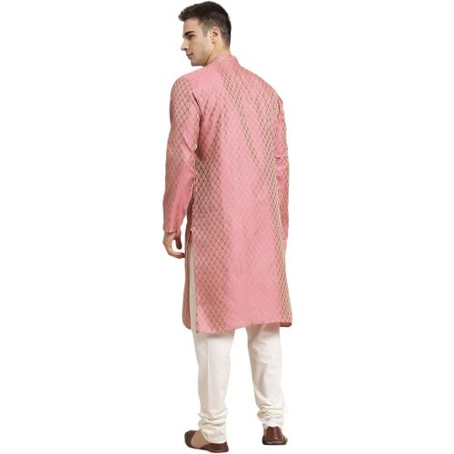 Size M/38...Sojanya (Since 1958 Men'S Jacquard Silk Self Design Only Kurta