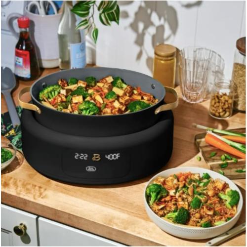 10-in-1 6Qt Electric Multi-Cooker – Slow Cooker, Rice Cooker, Steamer & More | Touch Control, Oven-Safe, Dishwasher-Safe (Black)