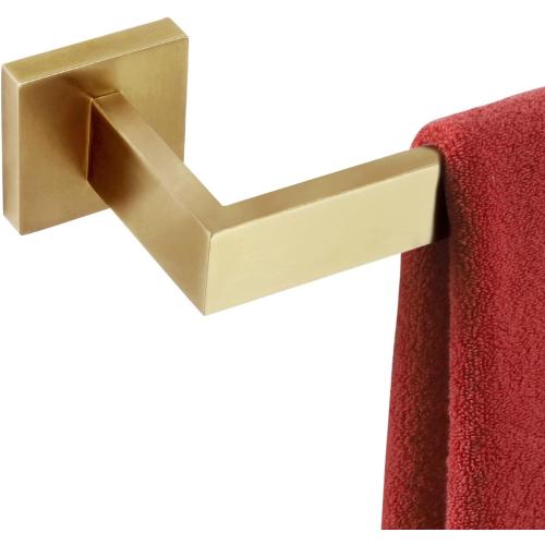 KOKOSIRI 24-Inch Single Towel Bar, Bathroom Kitchen Towel Holder, Wall Mounted SUS304 Stainless Steel Towel Rack, Brushed Gold, B4003BG-L24‼️mounting hardware not included‼️
