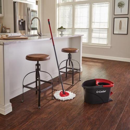 O-Cedar EasyWring Microfiber Spin Mop and Bucket Cleaning System