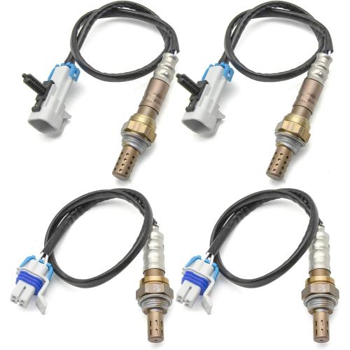 234-4668 234-4256 O2 Oxygen Sensor Set of 4 Upstream & Downstream Fit for Cadillac Escalade 2008-2014, for Chevrolet Avalanche Silverado 1500 Tahoe Suburban 1500, for GMC Sierra 1500 Yukon
