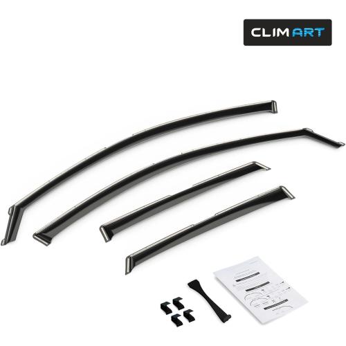 CLIM ART in-Channel Incredibly Durable Rain Guards for Audi Q3 2019-2026, Original Window Deflectors, Vent Window Visors, Vent Deflector, 4 pcs. - 619101