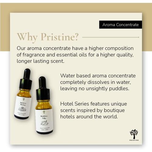 PRISTINE Top 4 Hotel Blend Essential Oils 4 Pcs Set for Electronic Diffuser for Home, Humidifier, Aromatherapy Fragrance for Home (English Country Inn,Maldives Villa,Swiss Château,Japanese Ryokan)