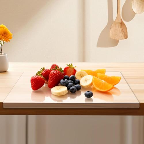 Large Acrylic Cutting Board with Counter Lip, 30x20inch Clear Cutting Boards for Countertop，2PCS, Countertop Protector And 16 * 20 Inch Dish Drying Mat，5mm Non-Slip Cutting Board for Kitchen Counter
