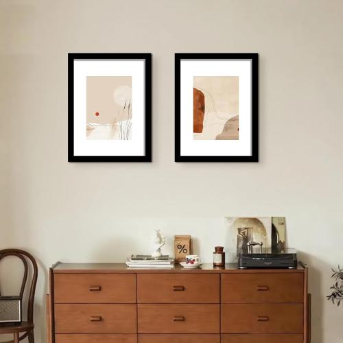 LUCKYLIFE 18x24 Frame in Black, Gallery Frame for Wall Mounting, 2 Pack