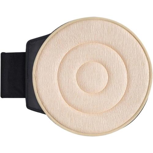 360 Degree Rotating Car Seat Cushion Women Elderly People Auto Mounted Multifunctional Movable Seat Cushions(Beige Style A)