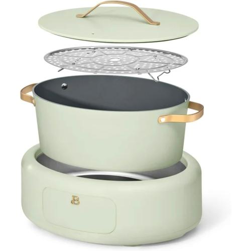 Drew Barrymore 10 in 1, 6 Qt Electric Multi-Cooker, Sage-Green