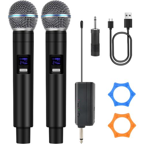 Professional Wireless Microphone for Podcast, Karaoke & Singing – 2.4GHz Portable Dynamic Mic with 150ft Range, 8H Battery,Micrófono Inalámbrico for Streaming & Live Performance