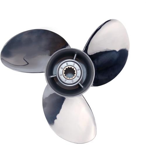 CAPTAIN Stainless Steel Outboard Propeller, 10.25 Diameter x 16 Pitch fit Yamaha T25 F30 40 48 50 F40 F50 55 60 F60 HP Engines, 13 Spline Tooth Boat Prop, RH Propellers