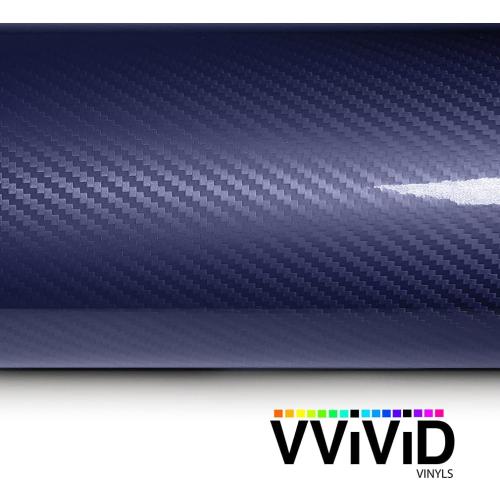VViViD Epoxy 5D Carbon Dark Blue Vinyl Wrap (3ft x 5ft)