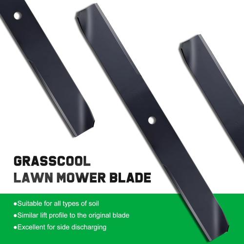 Grasscool Timecutter 42 inch Blades for 42 Deck Toro SS4235 Z4235 Z4200 SS4260 SS4200 Timecutter Zero Turn Mower Replace 110-6568-03 (2 Pack)