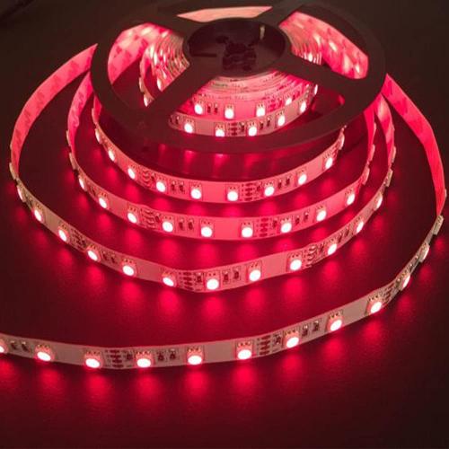 Infrared (850nm) LED Light Strip 16.4ft/Reel DC12V Single Chip Flexible LED Strips 300LEDs Cuttable, Low Glow, Wide Coverage Non-Waterproof Infrared LED Light for Therapy, Sauna, Camera, Thermal Scan