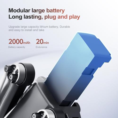 GPS Drone with Camera for Adults 4K,New Upgrade Drone with Batteries,RC Quadcopter w/Brushless Motor,Auto Return,Circle Fly,Waypoint Fly, Follow me,50  Mins Long Flight,Gifts for Adults/Kids Beginner