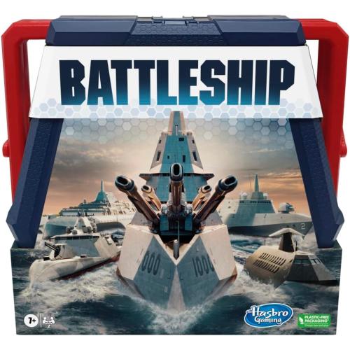Hasbro Gaming Battleship Classic Board Game, Strategy Game for Kids Ages 7 and Up, Fun Kids Game for 2 Players, Multicolor