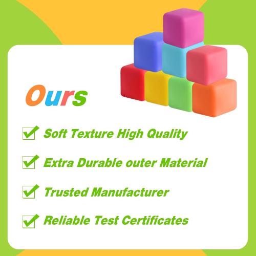 36 Pack Slow Rising Stress Cube Fidget Toys, Squishy Balls Sensory Fidget Toys for Kids Adults, Square Shape Fidgets for Classroom, Party Favors Pull Stretch Squishy Toy Classroom Prize Box Toys