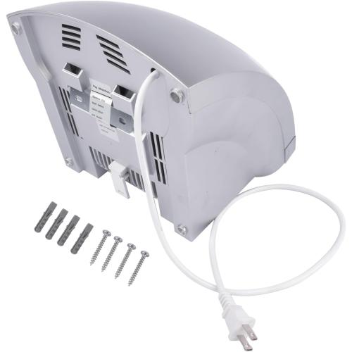 1800W Commercial Hand Dryer, Automatic Electric Hand Dryer, Noise Reduction High Speed Hand Air Dryer for Commercial & Household, Silver Mixizap