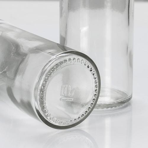 2 Pcs Glass Spice Jars/Bottles - 3oz Empty Round Spice Containers with Airtight Metal Caps with Shaker Lids (2, clear)