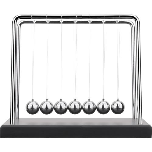 QLKUNLA Newtons Cradle Balance Balls Science Physics Gadget Desktop Decoration Kinetic Motion Toy for Home and Office(7 Beads) (7 Beads)