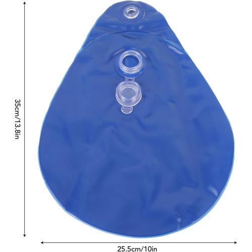 CDQL 10PCS Pool Cover Weights, Swimming Pool Cover Hanging Bag Water Bags, PVC Winter Pool Tarp Hanging Water Bag for Hot Tub (Type 2)