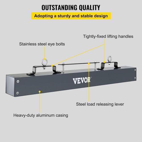 VEVOR 48 inches Hanging Magnet Magnetic Sweeper Pickup Tool 67 Lbs Nail Magnet Hang Type Magnet Sweeper Magnetic Nail Sweeper Magnetic Sweepers fits Forklift