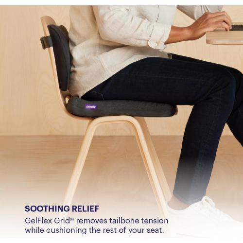 Purple Simply Seat Cushion | Pressure Reducing Grid Designed for Ultimate Comfort | Designed for Cars and Travel | Made in The USA