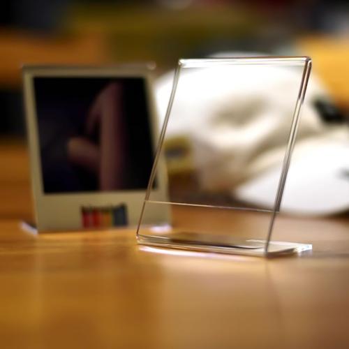 3.5 x 4.25 Polaroid Picture Frame for i-Type/600/SX-70/OneStep /Instax Wide Square 300/200/210, Desktop Acrylic Picture Frame for Instant Color I-Type Film, 5 Pcs