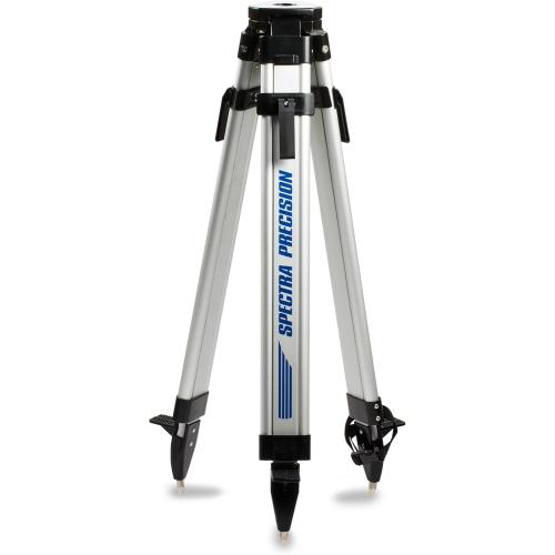 Spectra Precision Q104025 Medium-Duty Aluminum Tripod with Flat Head, 5/8-11 Thread and Shoulder Strap for Laser and Surveying Instruments