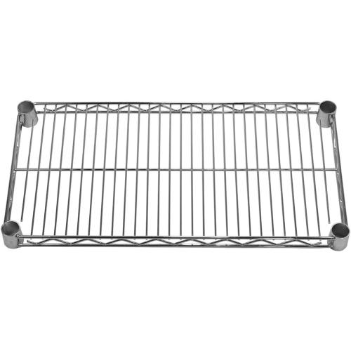 Shelving Inc. 12 d x 24 w Chrome Wire Shelving with 2 Tier Shelves, Weight Capacity 800lbs Per Shelf