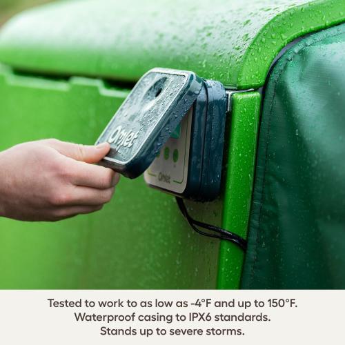 Omlet Smart Automatic Chicken Coop Door Opener | Wi-Fi Enabled | Programmable with App | Operated by Light Sensor or Timer | Easy to Install | Mains or Battery Powered | Built-in Safety Sensors Grey