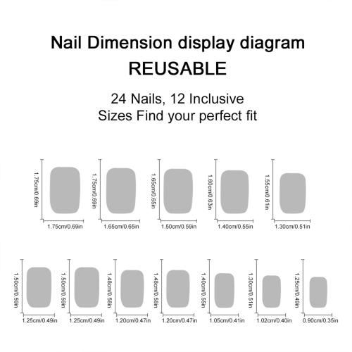 Nude Pink Press on Nails Short Square Fake Nails with French Tip Acrylic Glue on Nail Glossy Full Cover Artificial Stick on Nail for Women DIY Manicure