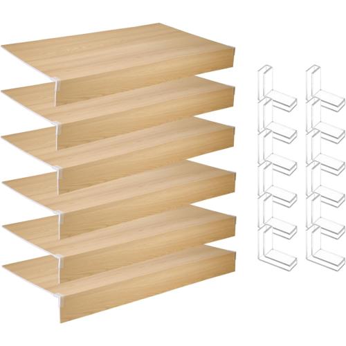 Size 33x 19.5 6 Pack Wire Rack Covers, 33'' x 19.5'' Foamed PVC Wire Shelf Covers (Not Wood), Removable Shelving Cover for Closet, Pantry Shelves Cover for Home and Kitchen, Closet Decoration