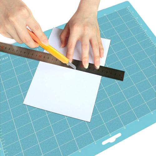 REALIKE 12x12 Cutting Mat for Silhouette Cameo 5/4/3/2/1 (3 Mats - StandardGrip, LightGrip, StrongGrip), Gridded Adhesive Non-Slip Cut Mat for Crafts, Quilting, Sewing, Scrapbooking and All Arts