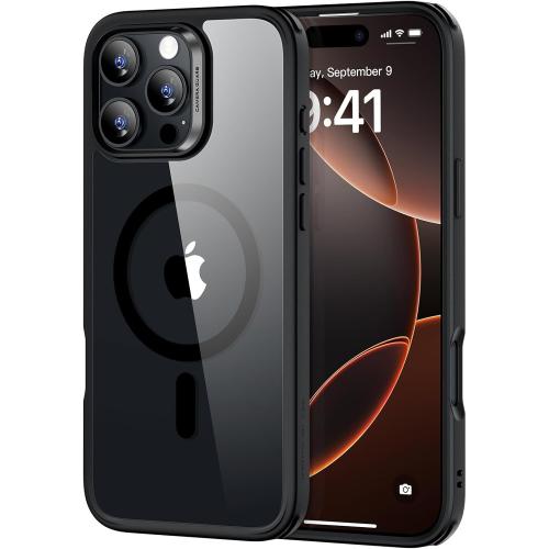 ESR for iPhone16 Pro Max Case with MagSafe, Supports Magnetic Charging, Smooth & Slim Silicone Case, Shockproof, Soft Microfiber Lining,Grey