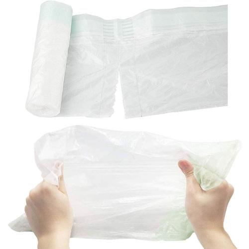 100 Pack Potty Chair Liners Disposable,Drawstring Training Toilet Seat Liner Bags Cleaning Bag for Kids Toddlers Outdoors Travel
