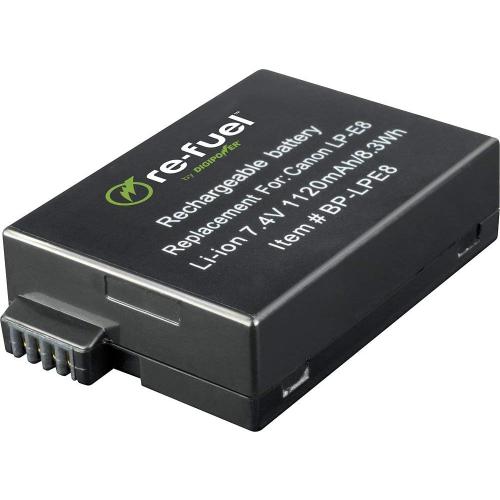 Digipower Re-Fuel Rechargeable Lithium-Ion Replacement Battery for Canon LP-E8 (RF-LPE8) -