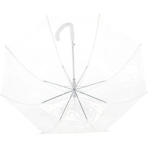 Clear Umbrella for Rain, Round Bubble Umbrella for Wedding, With Wide Coverage , Auto Open, Strong Fiberglass Frame, Steel Shaft, Spoke Protectors for Safety