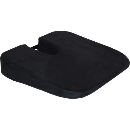Q QUALITY BRAND COMPANY McCartys Q-KOMFORTKUSH-BLK Komfort Kush Wedge Sacro-Ease Bottom Seat Cushion Support - 16x17x3 in. - Black Color