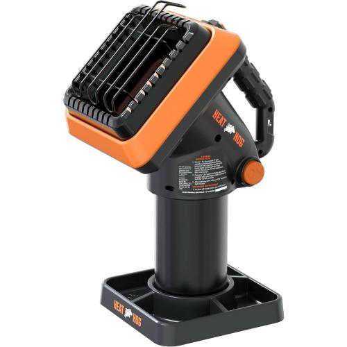 Heat Hog 4,000 BTU Portable Propane Radiant Space Heater, Indoor, Outdoor, Garage, Camping, Outdoor Sports, Boating, RVs, Angled Design, Gas Powered