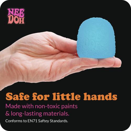 Schylling NeeDoh Gumdrop - Textured Sensory Toy with Super Solid Squish - 2.5 Tall - Colors May Vary (Pack of 1) | Sensory Squish Toy with Super Solid Squish