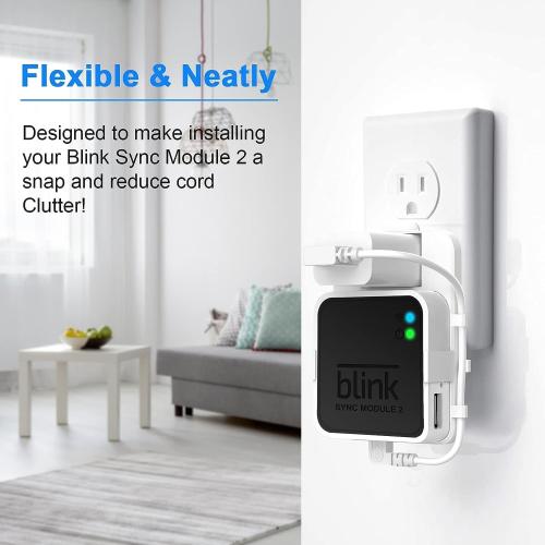 Blink Outdoor Camera Wall Mount Compatible with 4 (Newest Model)& 4th Gen,5 Pack Weatherproof Protective Housing,360 Degree Adjustable with Blink Sync Module 2 Outlet Mount for Blink Camera System