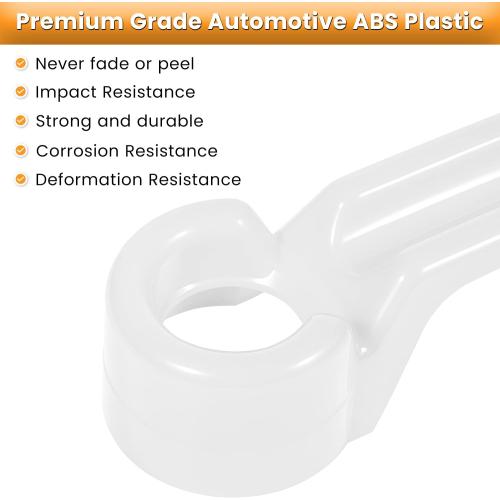 E-cowlboy Door Handle Cover Inserts Tailgate Handle Cover Recess Guard for 2007-2018 Jeep Wrangler JK JKU Sports Sahara Freedom Rubicon Unlimited Exterior Accessories (White 15PCS)