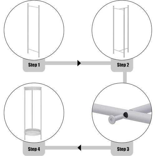 Plant Stand,2 Tier Metal Flower Plants Holder with 2 Removable Display for Indoor or Outdoor,Pot Plant Planter Display(30 X 10in,White)