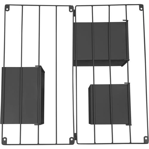 Kassell vertical wall planter  with 3 Pots for Indoor and Outdoor,Wall Mounted Plant Holder,Vertical Garden Wall Planter for Vegetables,Flowers,Herbs (Black)