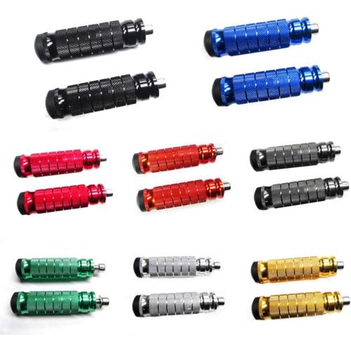 1 Pair of Motorcycle Footrest CNC Aluminum Pedal and Pedal for Modified Motorcycle (Color : 8)