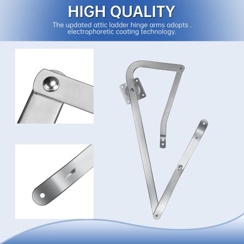 Attic Ladder Hinge Replacement Kit Left & Right,PR315500-RH & PR315500-LH Power Arm Assembly Hinges Compatible with Louisville 250lb, 300lb, 350lb Rated Series Attic Ladder,1 Pair