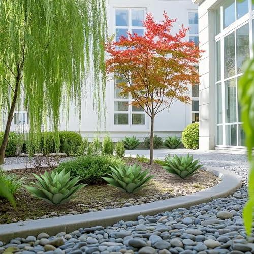 28 inch Artificial Agave Plants, Large Size Fake Succulent Plant, Faux Succulents Stems for Outdoor Indoor Home Decor (Set of 2)