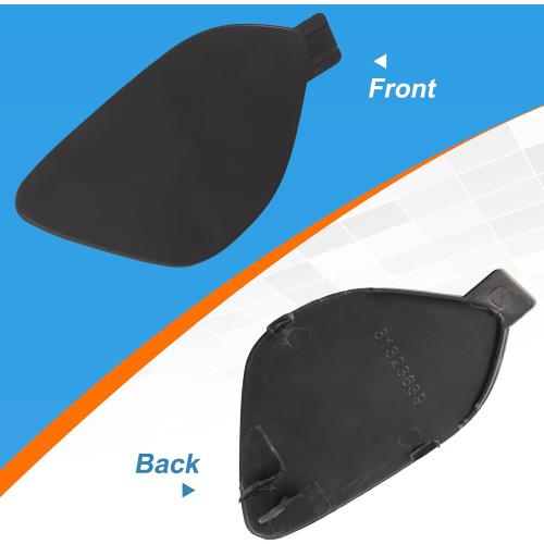 Front Bumper Tow Hook Cover Towing Eye Cap Fit for Volvo S60 S60L V60 2014 2015 2016 2017 2018 39820294 31323839 (Unpainted, Right Passenger Side) Xinpinsai