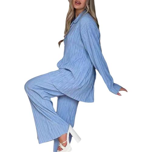 NUFIWI Women Y2K 2 Piece Pants Set Oversized Floral Printed Button Down Shirt High Waist Pants Outfits Summer Streetwear